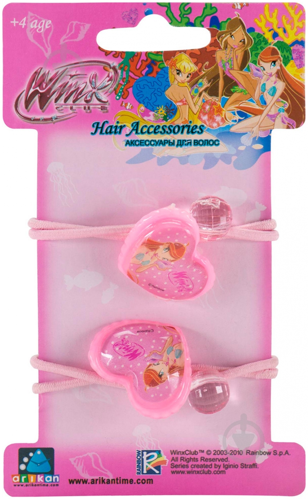 Резинки для волос розовые 14006 2 шт. - фото 1