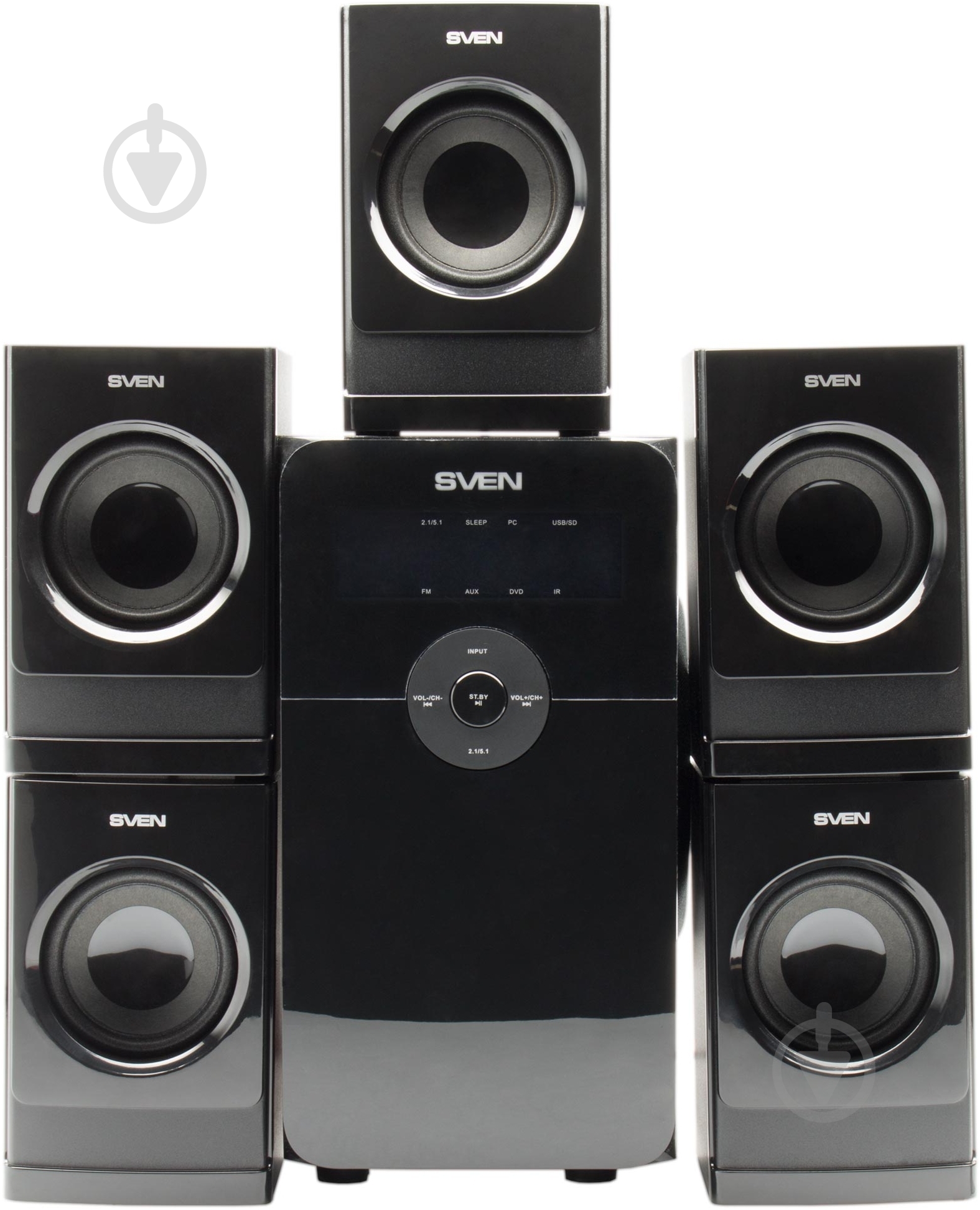 Акустическая система Sven HT-200 5.1 black - фото 1
