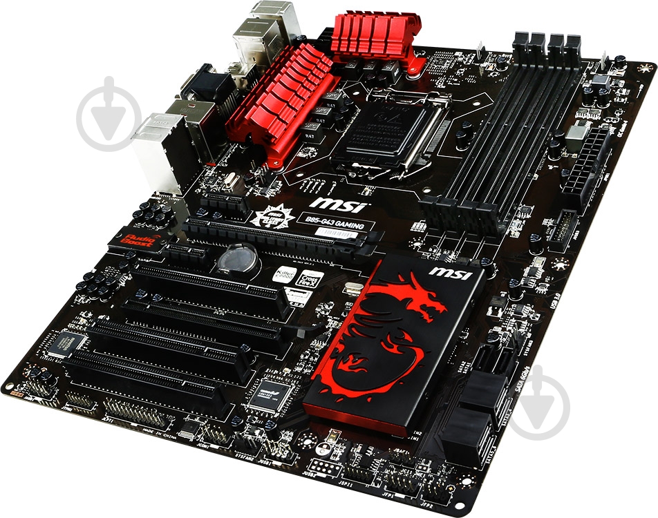 Материнська плата MSI B85-G43 GAMING (Socket 1150, Intel B85, ATX) - фото 4 Материнська плата MSI B85-G43 GAMING (Socket 1150, Intel B85, ATX) - фото 4