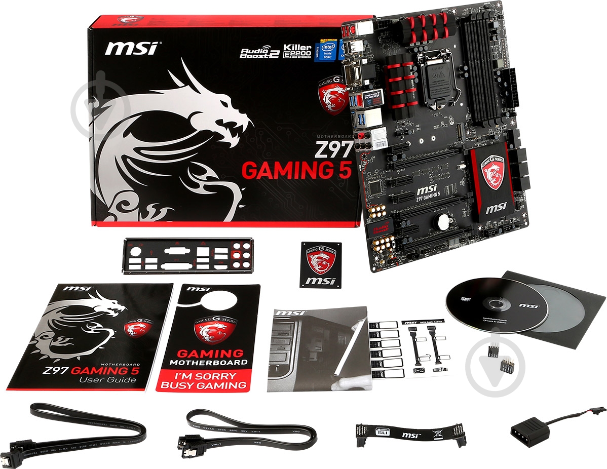 Материнська плата MSI Z97 GAMING 5 (Socket 1150, Intel Z97, ATX) - фото 7 Материнська плата MSI Z97 GAMING 5 (Socket 1150, Intel Z97, ATX) - фото 7