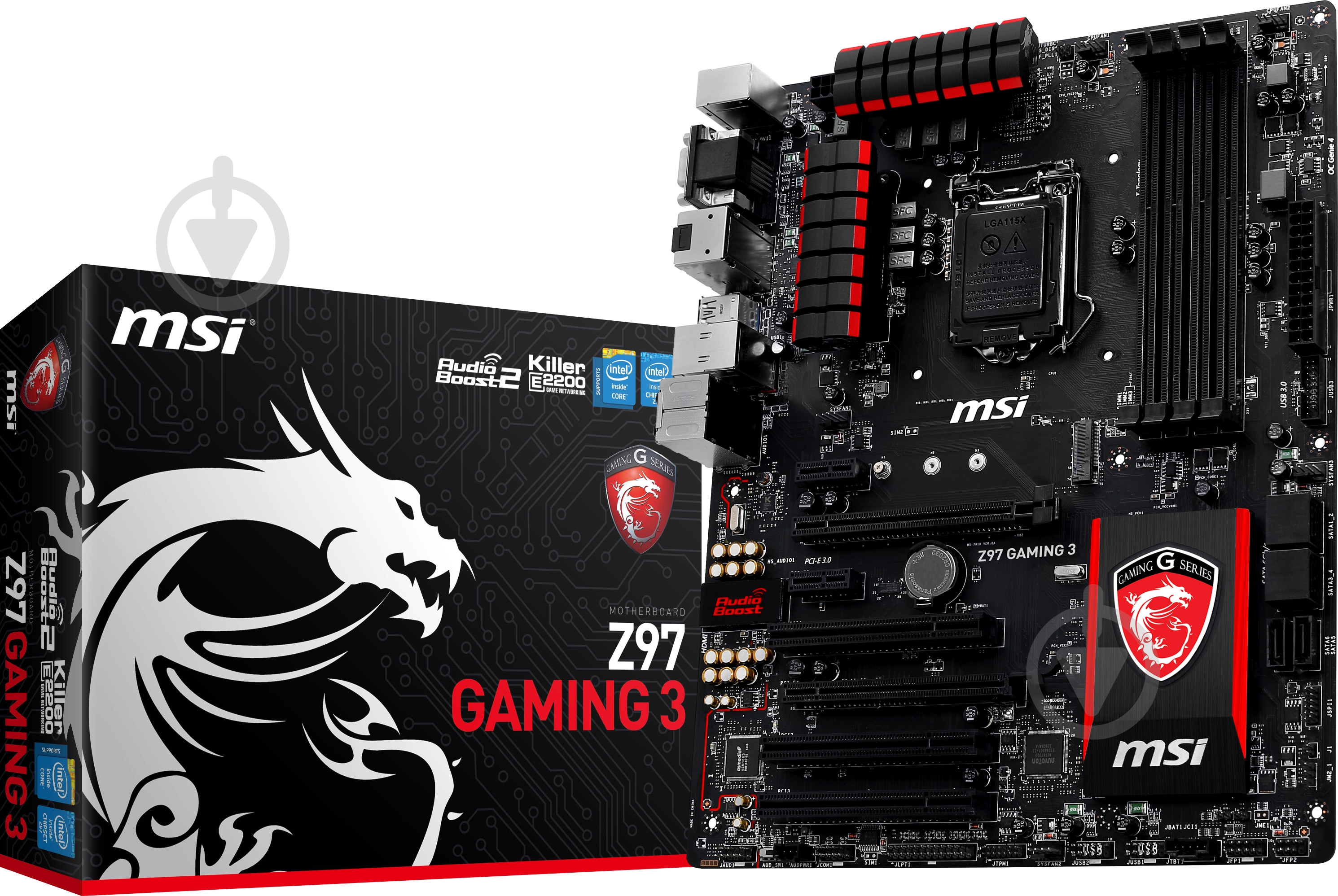 Материнская плата MSI Z97 GAMING 3 (Socket 1150, Intel Z97, ATX) - фото 6 Материнская плата MSI Z97 GAMING 3 (Socket 1150, Intel Z97, ATX) - фото 6