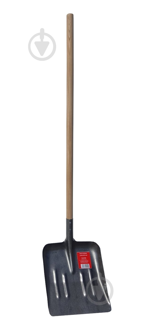 Лопата Лев угольная с рельсовой стали - фото 1