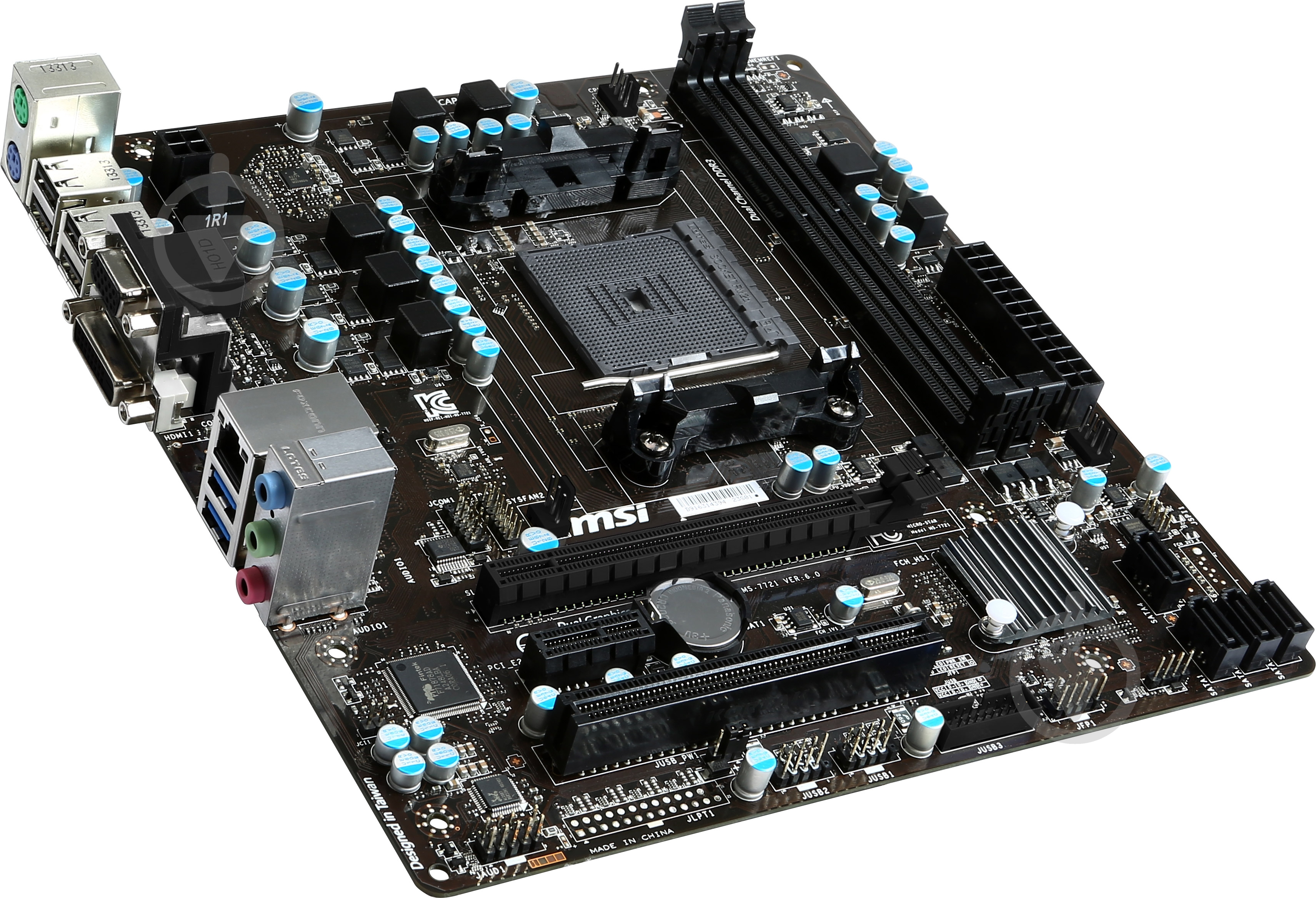 Материнская плата MSI A88XM-P33 V2 (Socket FM2+, AMD A88X, mirco ATX) - фото 2
