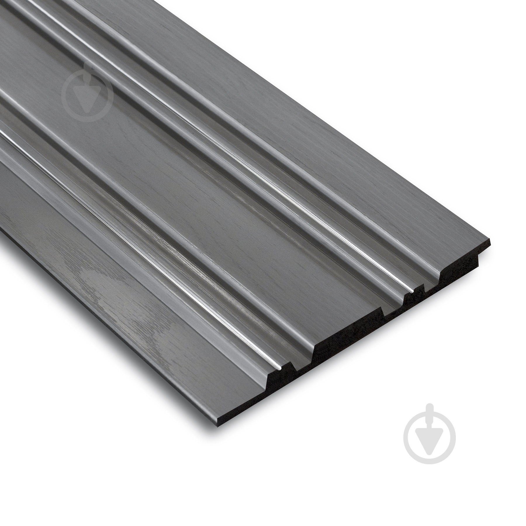Реечная панель MARCO decor 12912-701-S серое дерево с серебром 129х12х2900 мм (0,37 кв.м) - фото 1