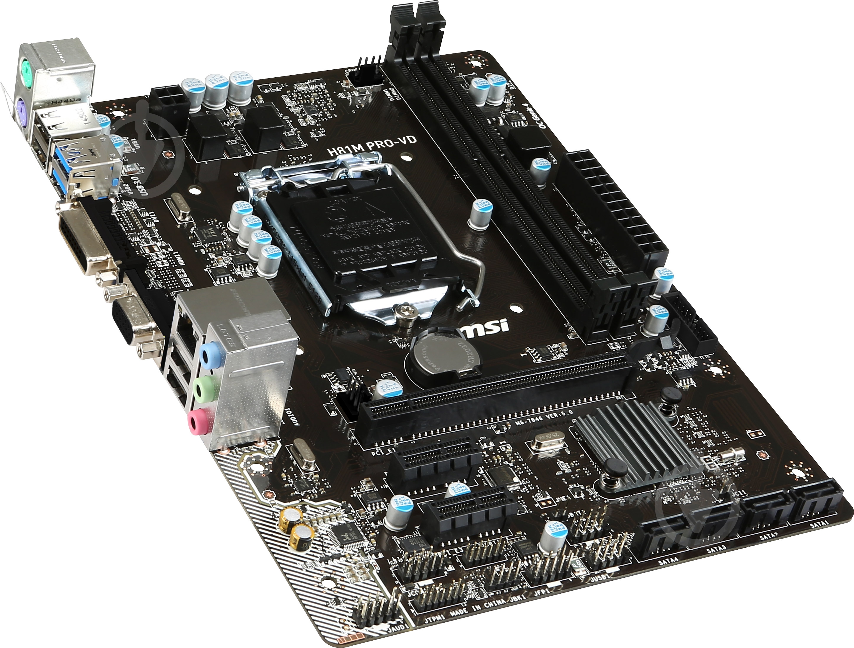 Материнская плата MSI H81M PRO-VD (Socket 1150, Intel H81, mirco ATX) - фото 2 Материнская плата MSI H81M PRO-VD (Socket 1150, Intel H81, mirco ATX) - фото 2