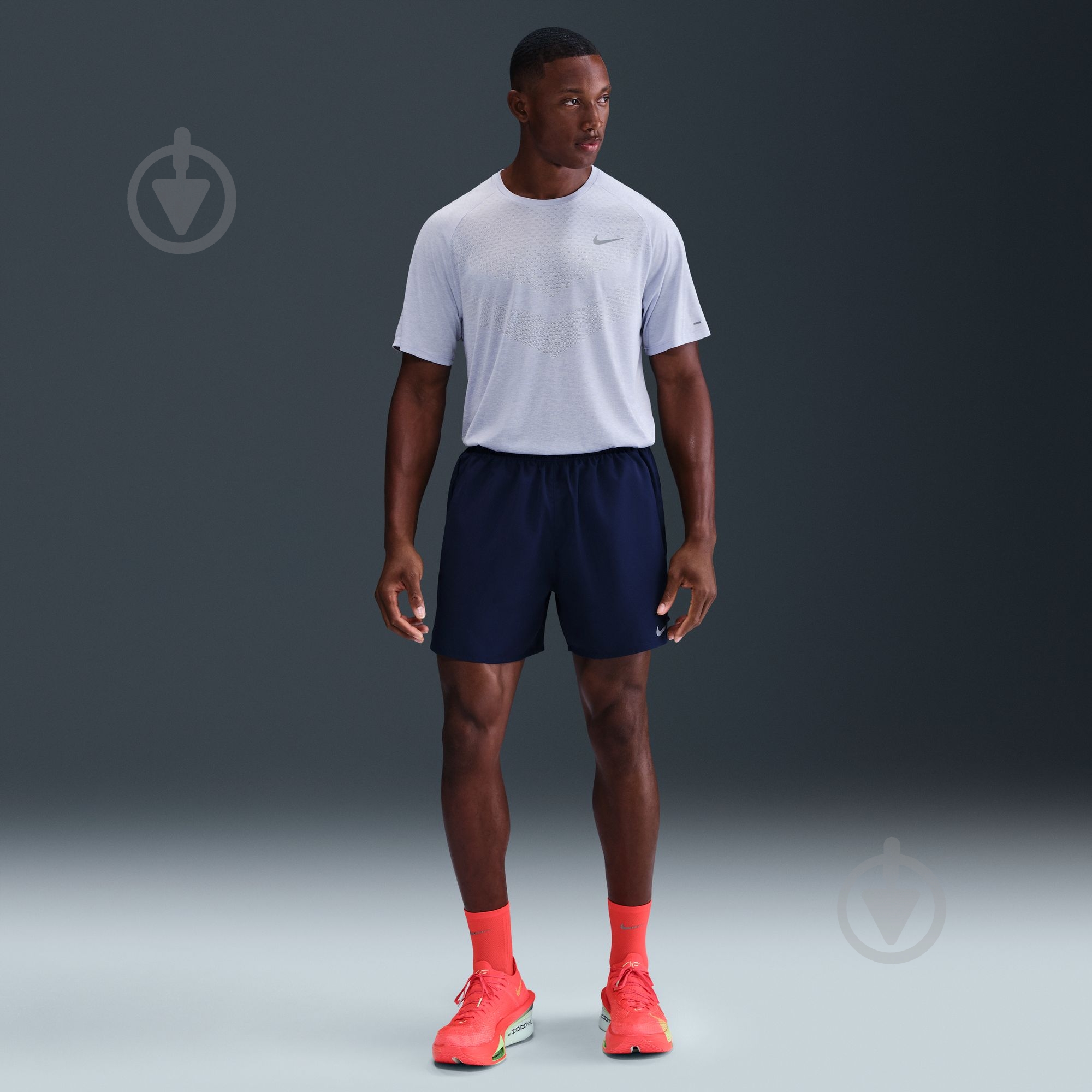 Футболка Nike M NK DFADV STRIDE SS TOP HV5203-057 р.XL серый - фото 5