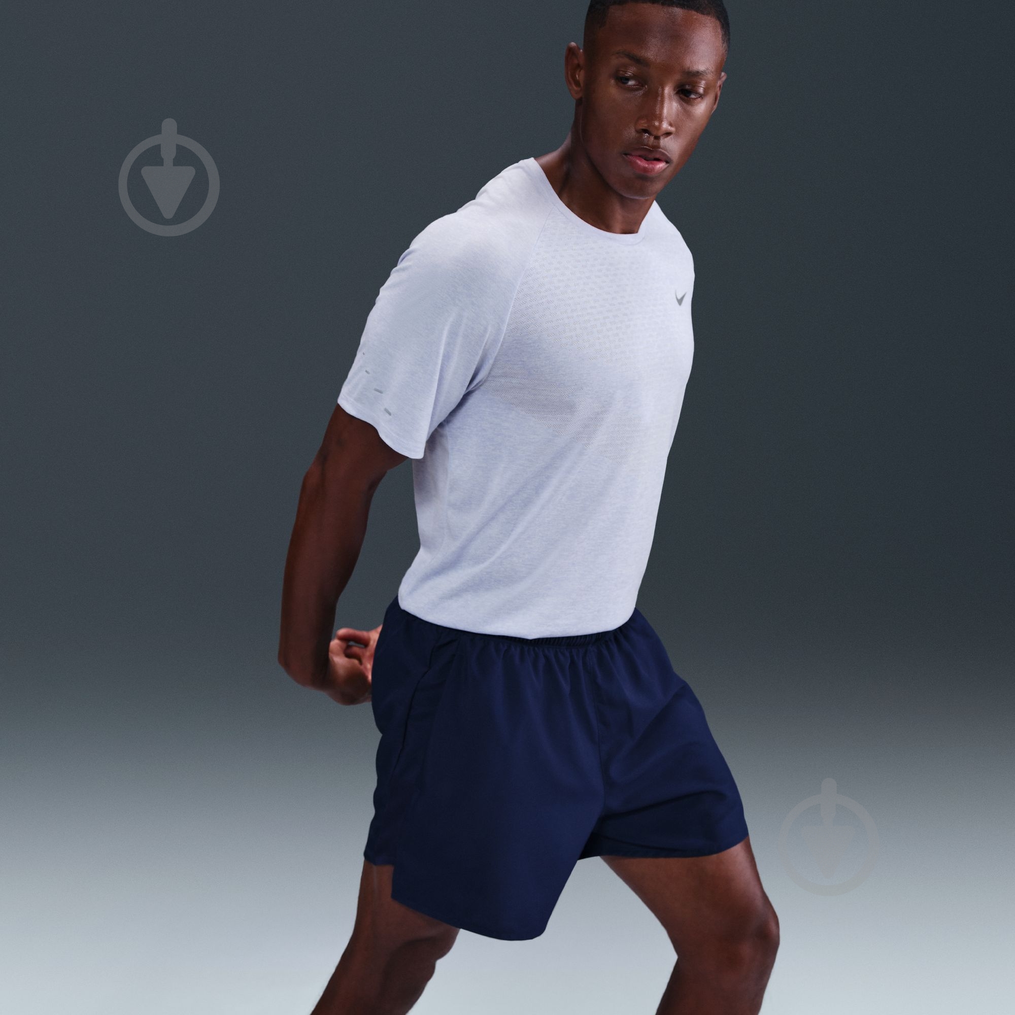 Футболка Nike M NK DFADV STRIDE SS TOP HV5203-057 р.XL серый - фото 9