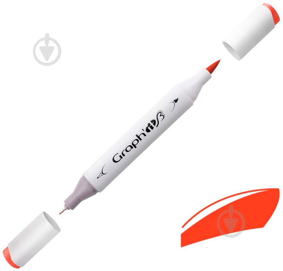 Маркер двусторонний Graph'it GI82170 паприка - фото 1 Маркер двусторонний Graph'it GI82170 паприка - фото 1