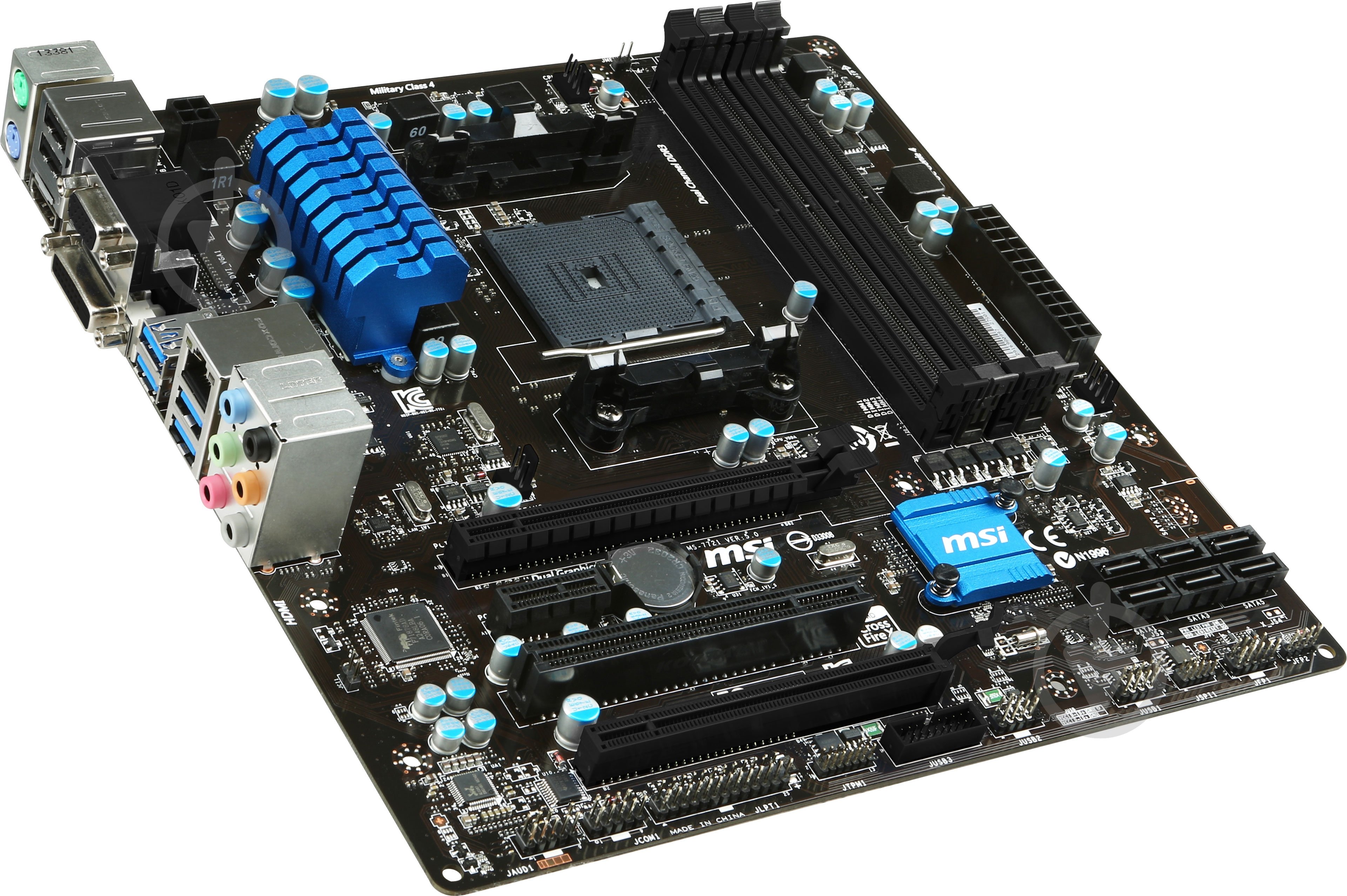 Материнская плата MSI A78M-E45 V2 (Socket FM2+, AMD A78, mirco ATX) - фото 2