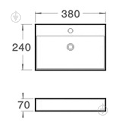Умывальник VOLLE 13-01-11 - фото 2