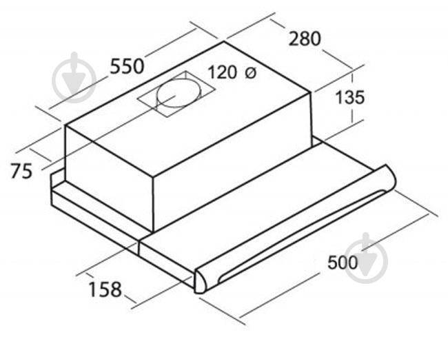 Вытяжка Cata TF 5250 INOX - фото 16