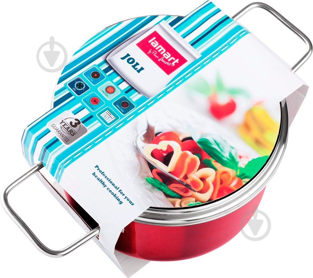 Кастрюля Lamart Joli 1,9 л LTSS1695R - фото 2