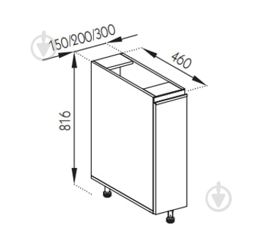 Тумба нижняя Софи (Н 20 Карго) кашемир/белый Світ Меблів - фото 5 Тумба нижняя Софи (Н 20 Карго) кашемир/белый Світ Меблів - фото 5