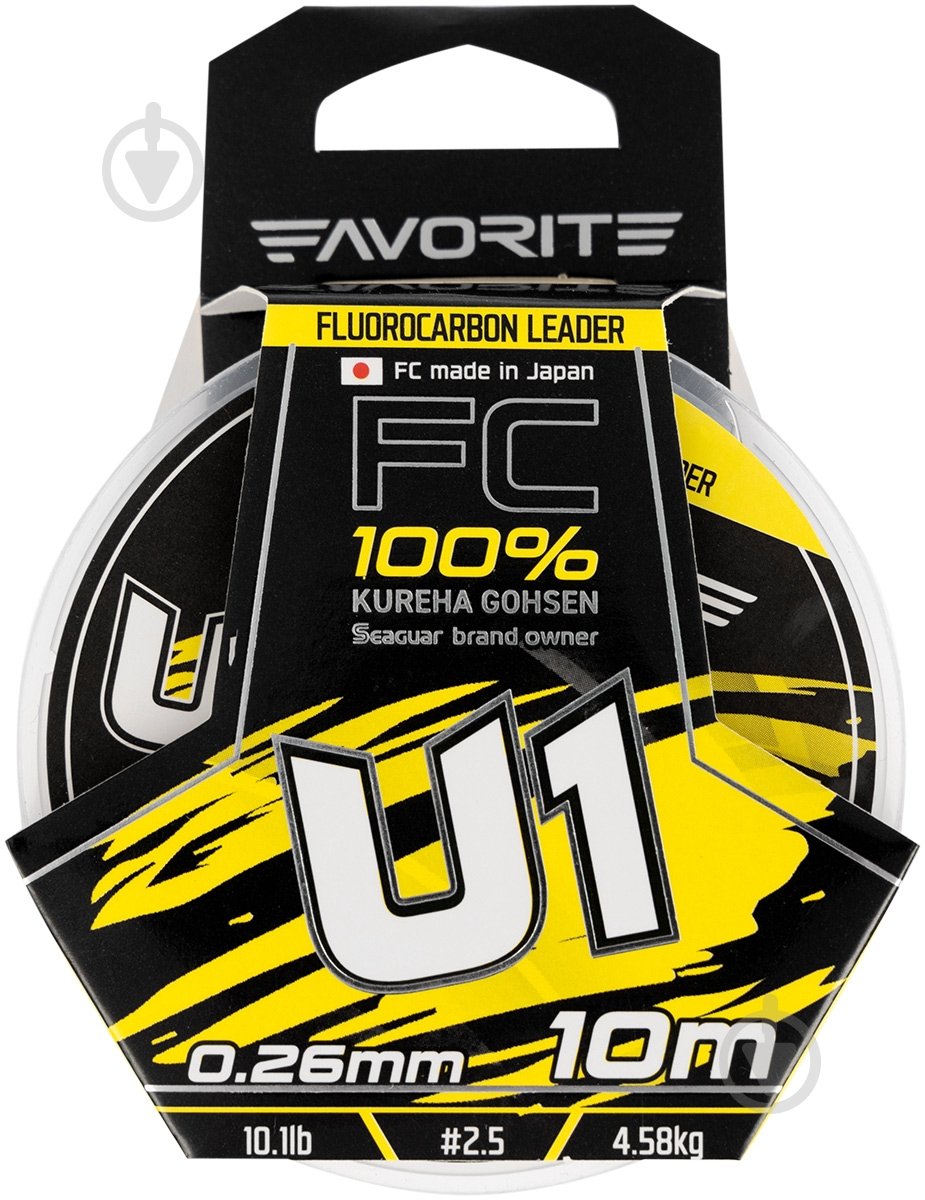 Флюорокарбон Favorite 10 м 0,26 мм 4,58 кг U1 FC - фото 1