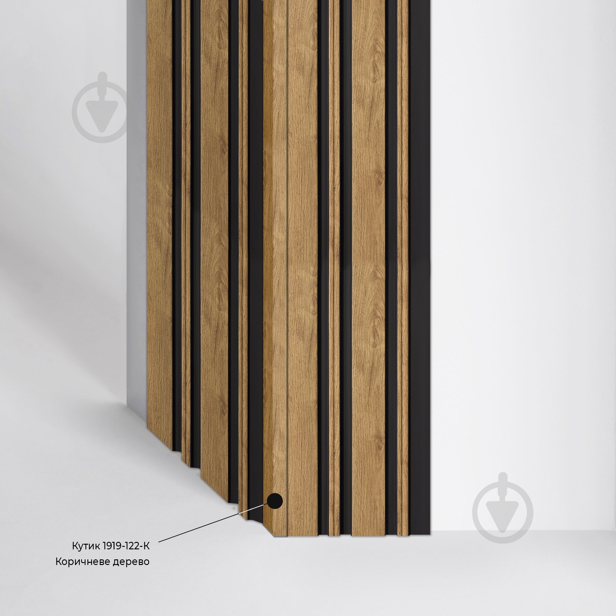 Уголок MARCO decor 1919-122-К коричневое дерево 19х19х2900 мм - фото 3
