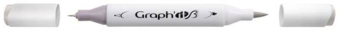 Маркер двусторонний Graph'it GI89402 тепло-серый 2 - фото 1 Маркер двусторонний Graph'it GI89402 тепло-серый 2 - фото 1