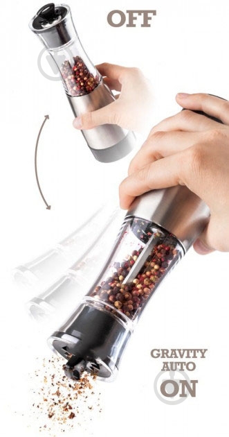 Мельница для соли и перца Lamart Gravity LT7012 - фото 2 Мельница для соли и перца Lamart Gravity LT7012 - фото 2