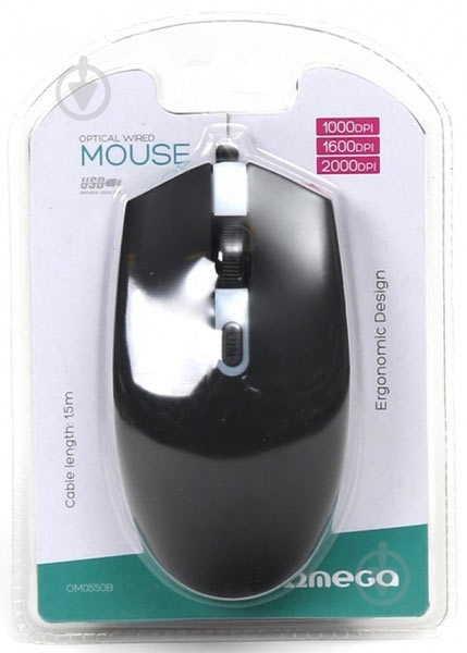 Миша Omega OM0550B black - фото 3 Миша Omega OM0550B black - фото 3