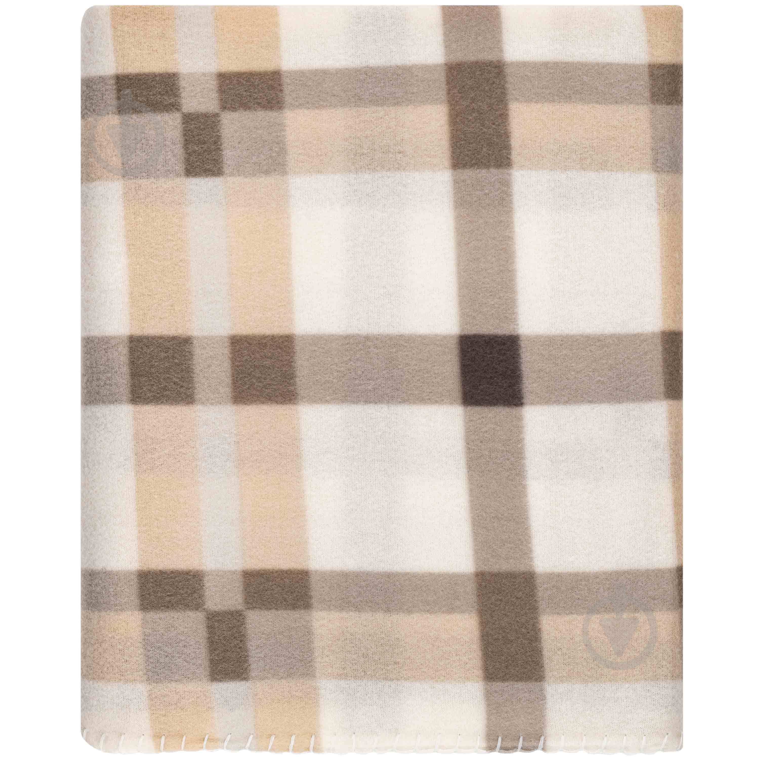 Плед Fleece в клітинку ART0711PB 130x160 см бежевий ARDESTO - фото 10
