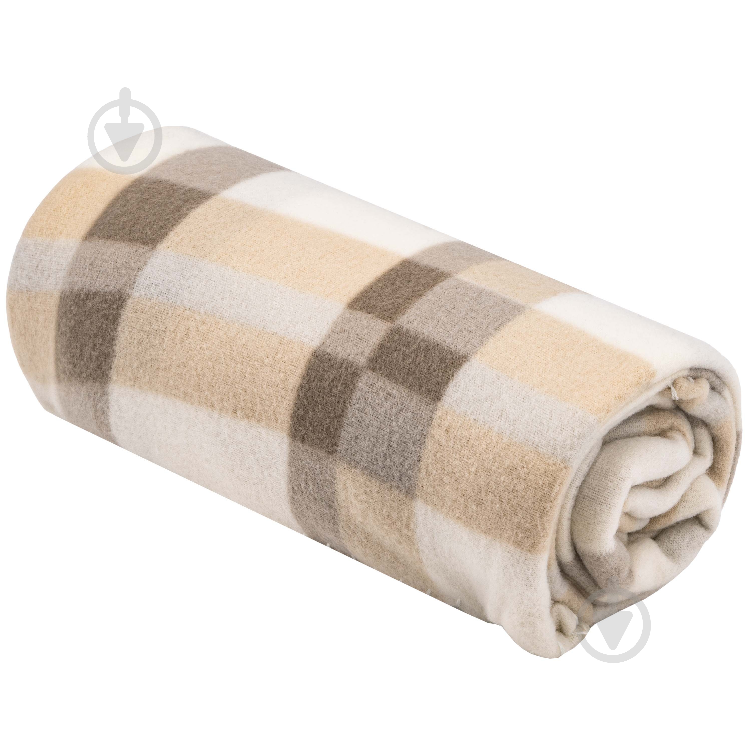 Плед Fleece в клітинку ART0711PB 130x160 см бежевий ARDESTO - фото 8