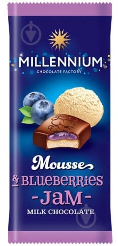 Шоколад Millennium Mousse Blueberry-Jam молочный 135 г - фото 1 Шоколад Millennium Mousse Blueberry-Jam молочный 135 г - фото 1