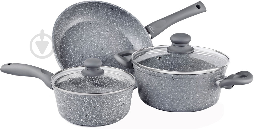 Набор посуды Lamart Stone 5 предметов LT1095 - фото 1