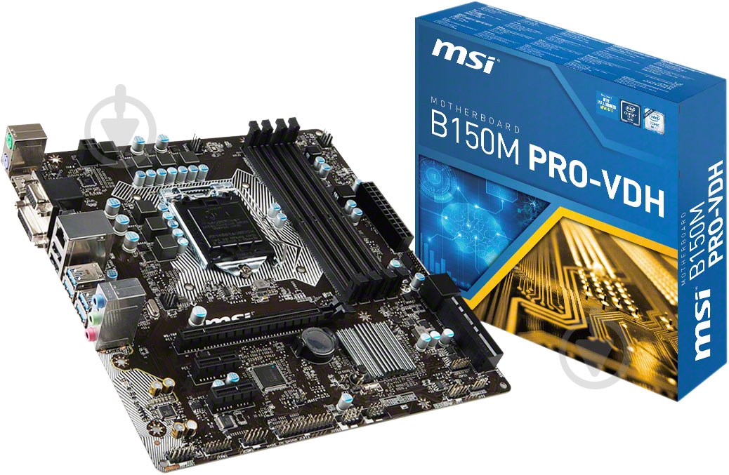 Материнская плата MSI B150M PRO-VDH - фото 5 Материнская плата MSI B150M PRO-VDH - фото 5
