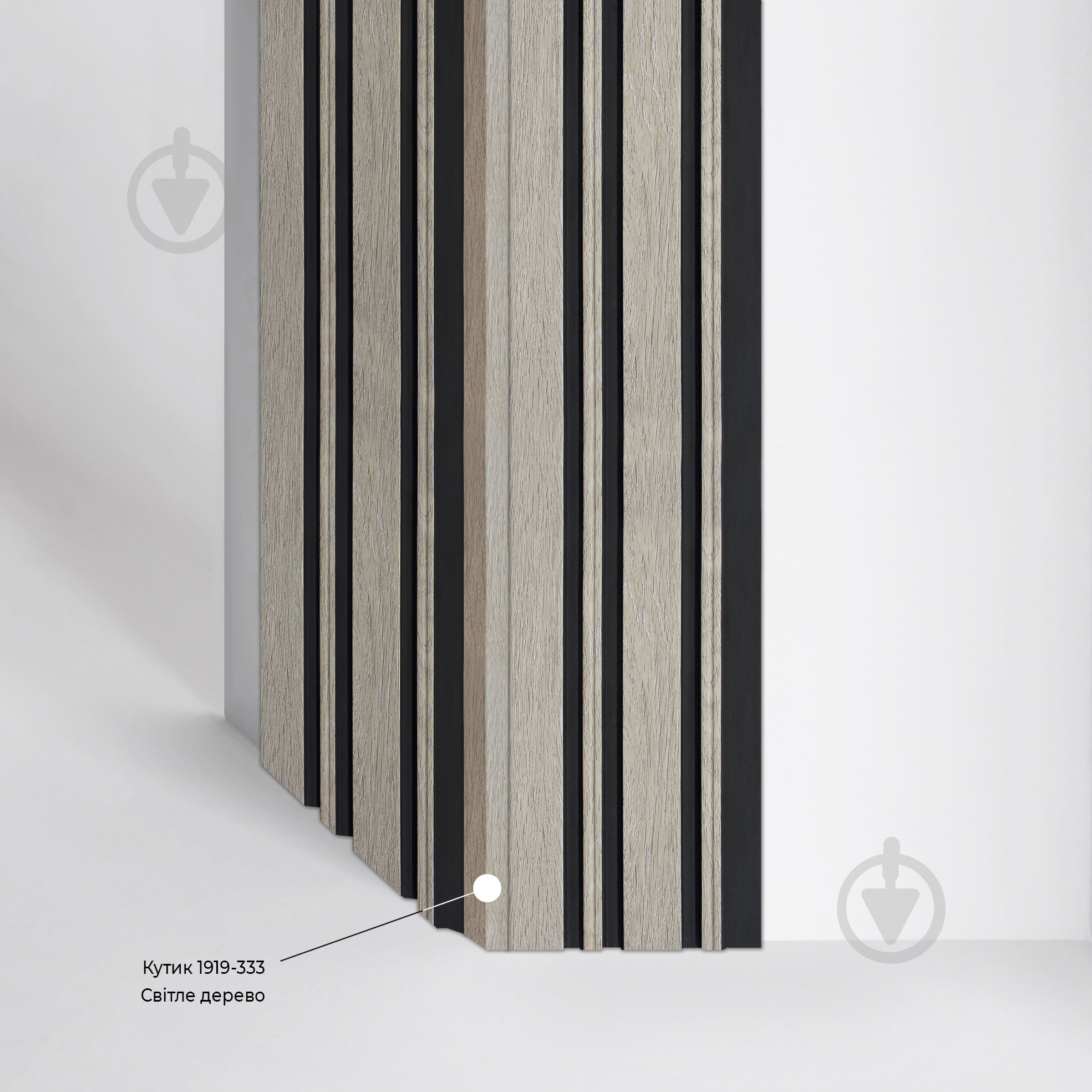 Уголок MARCO decor 1919-333 светлое дерево 19х19х2900 мм - фото 3