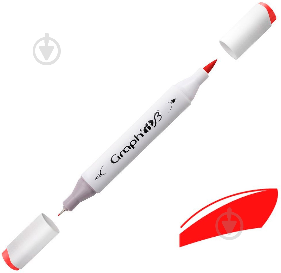 Маркер двусторонний Graph'it GI85220 томатный - фото 1