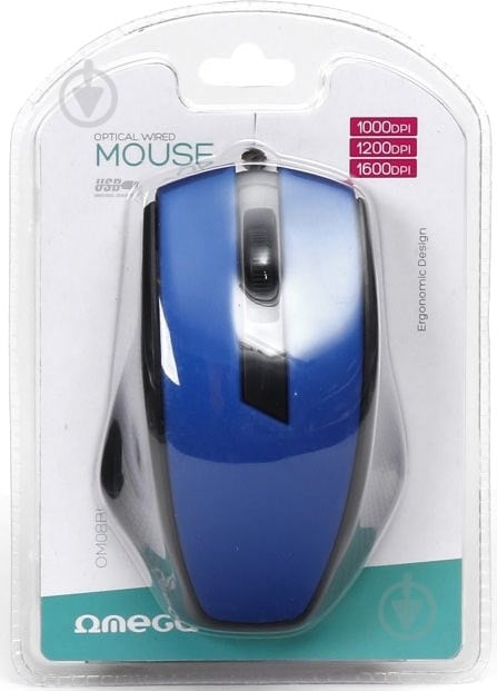Миша Omega OM08BL blue - фото 4 Миша Omega OM08BL blue - фото 4