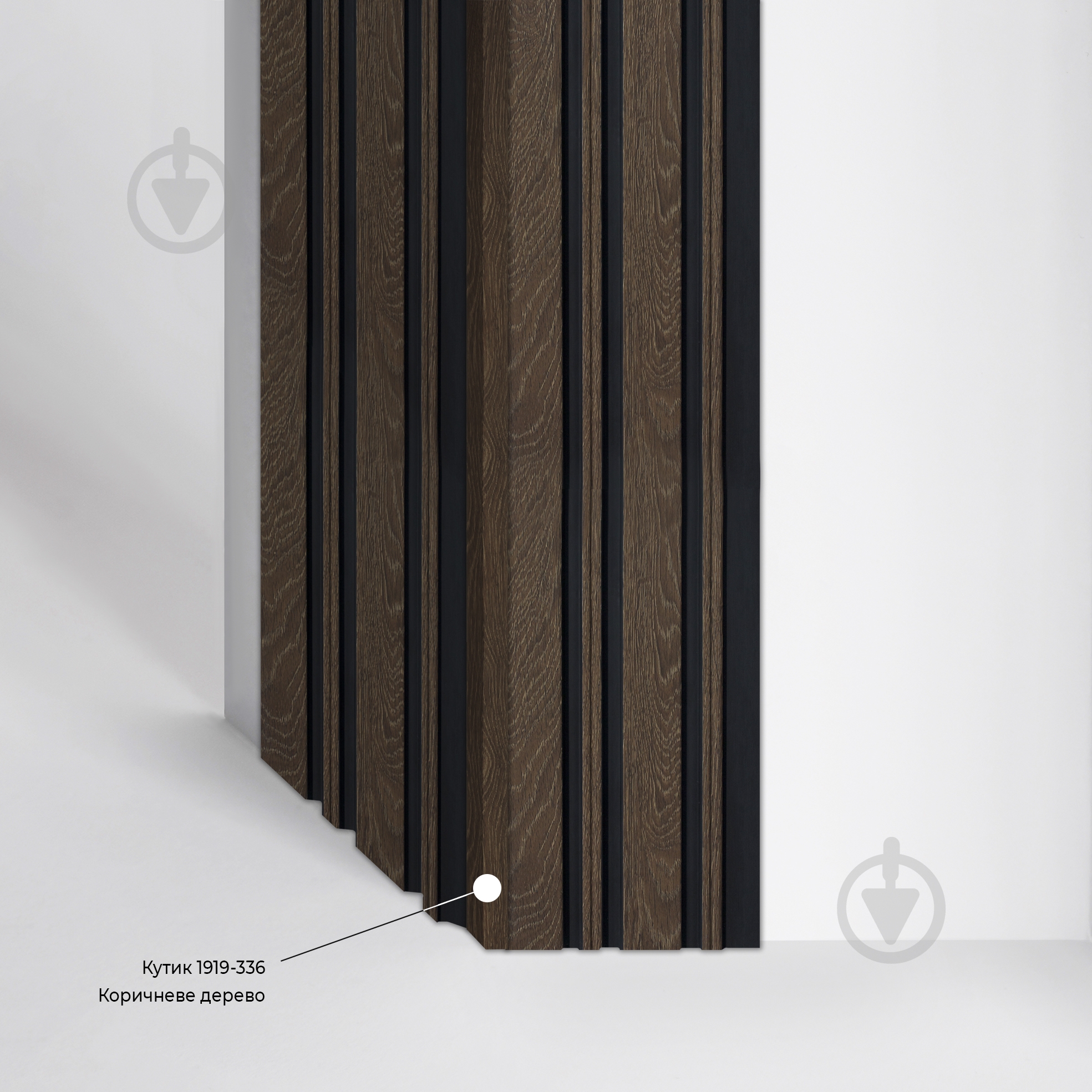 Уголок MARCO decor 1919-336 коричневое дерево 19х19х2900 мм - фото 3
