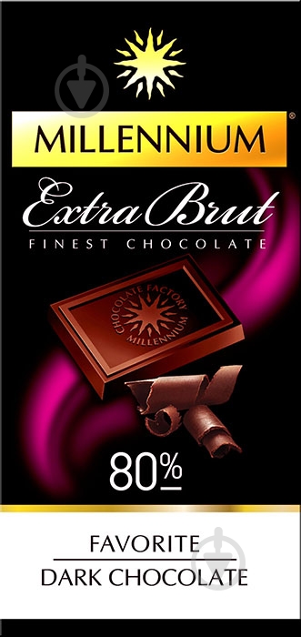 Шоколад Millennium Favorite Brut 80% 100 г - фото 1