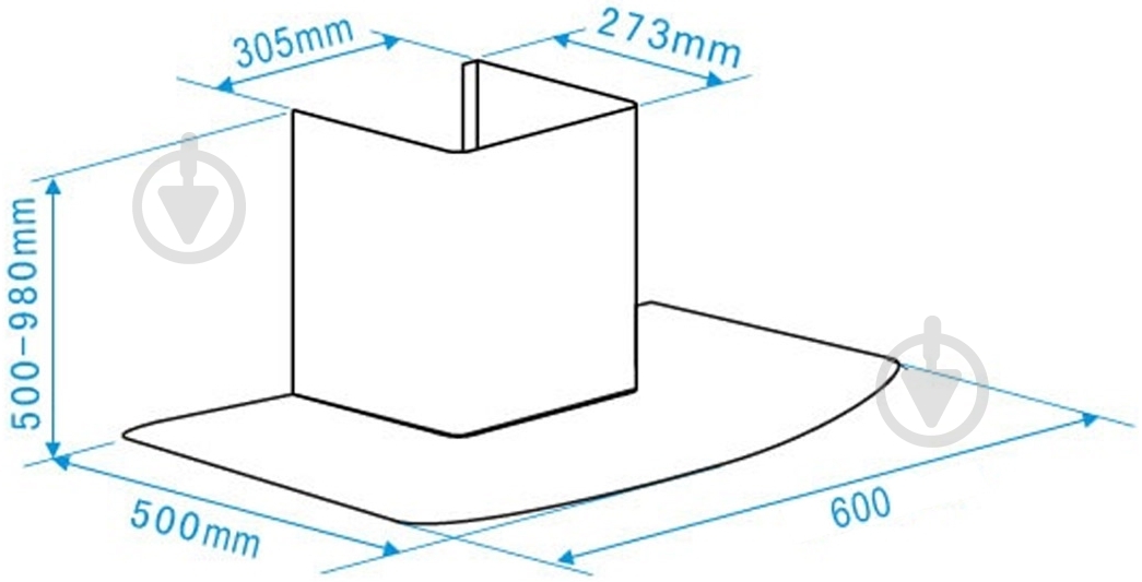 Вытяжка Interline SKY X/V A/60 EB - фото 4