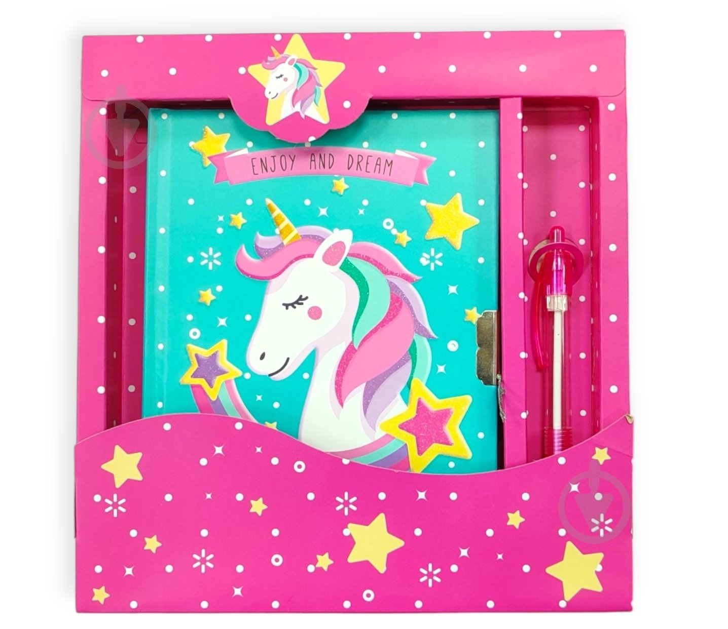 Блокнот Malevaro Єдиноріг з зіркою 195x210х20 мм - фото 1