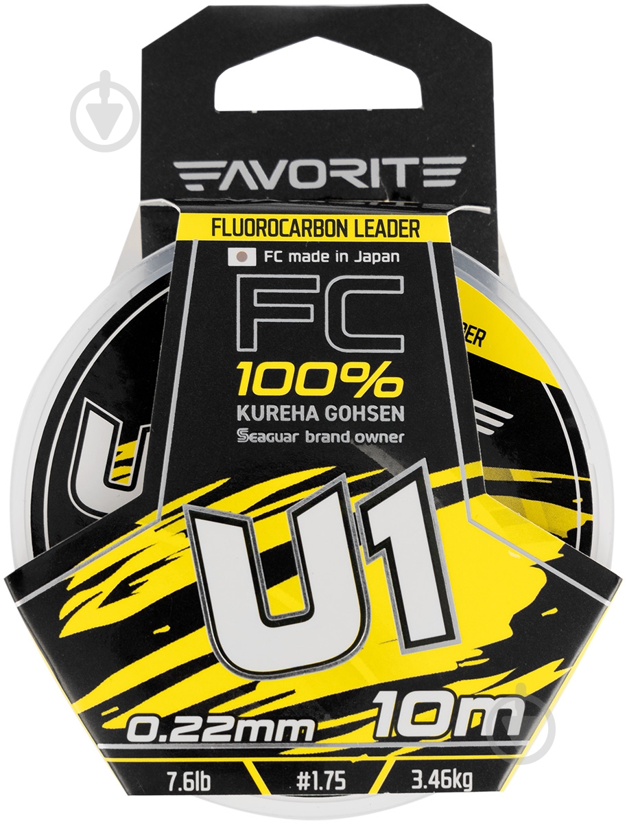 Флюорокарбон Favorite 10 м 0,22 мм 3,46 кг U1 FC - фото 2