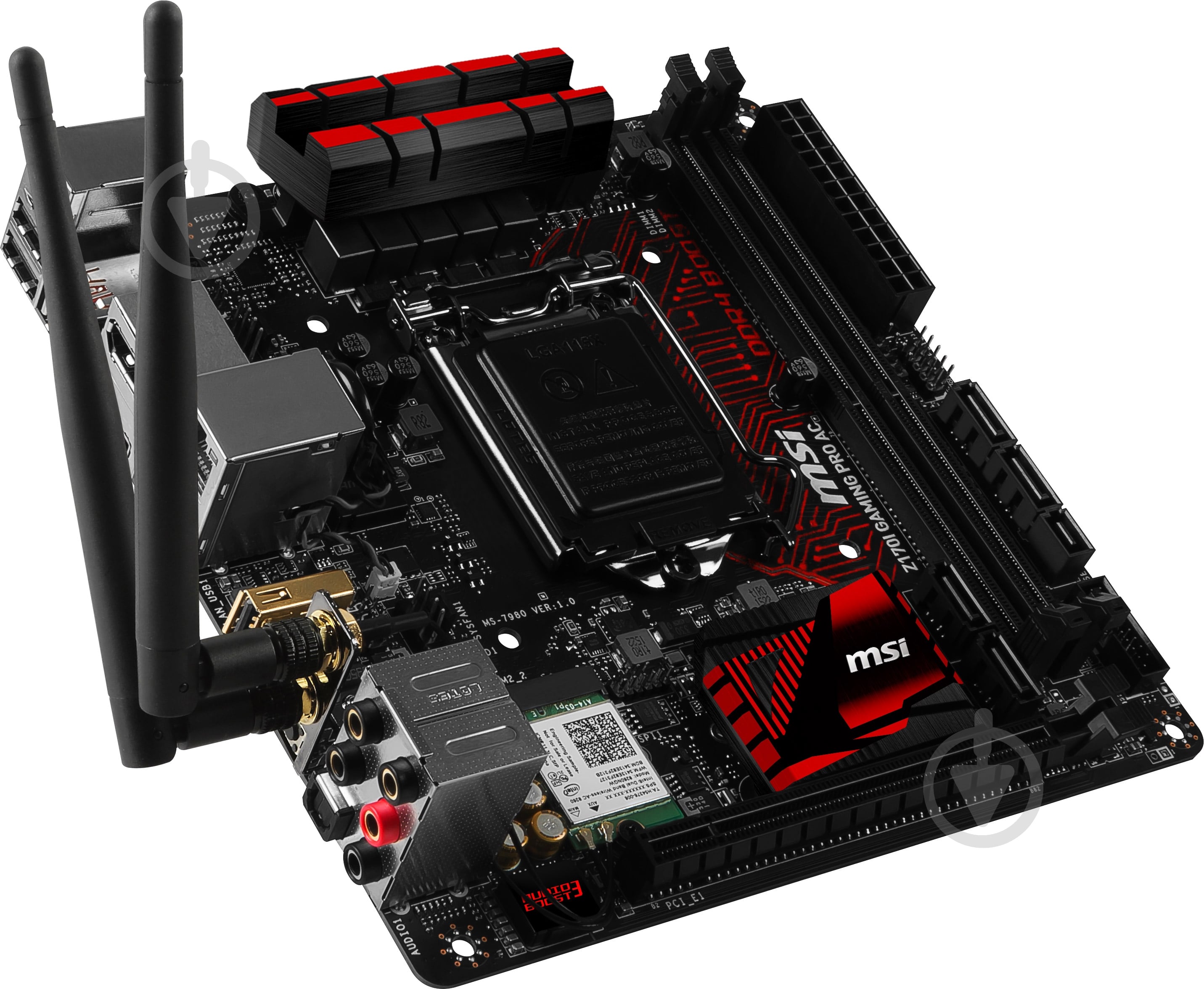 Материнская плата MSI Z170I GAMING PRO AC (Socket 1151, Intel Z170, mini ITX) - фото 2