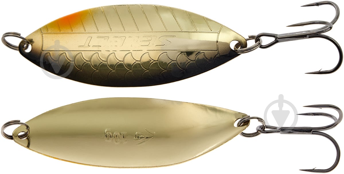 Блесна Select 10 г Solver 71 мм золотой - фото 1