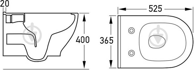 Унитаз подвесной VOLLE Olivia Rimless 13-45-165 - фото 5