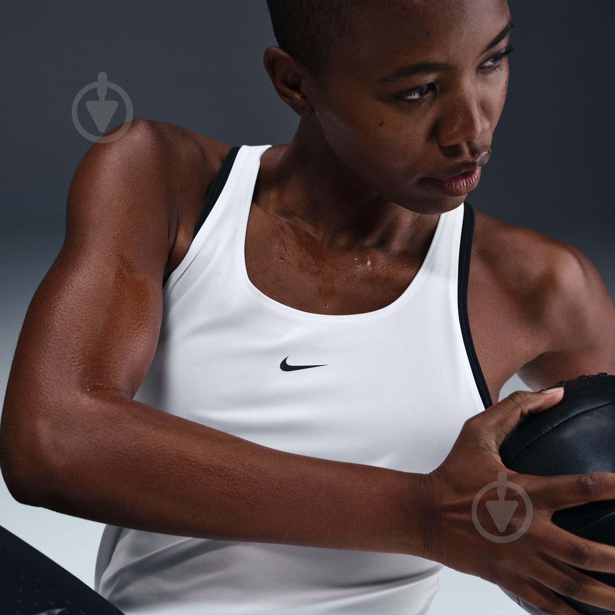Майка Nike W NP DF TANK ELASTIKA IB9900-100 р.M белый - фото 12