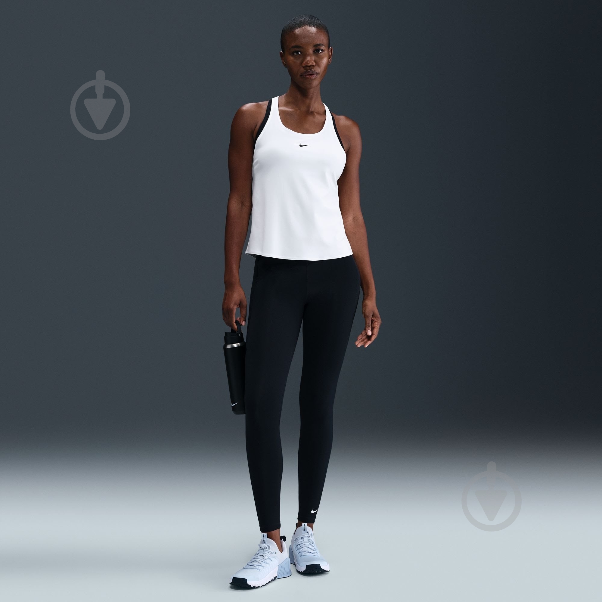 Майка Nike W NP DF TANK ELASTIKA IB9900-100 р.M белый - фото 9