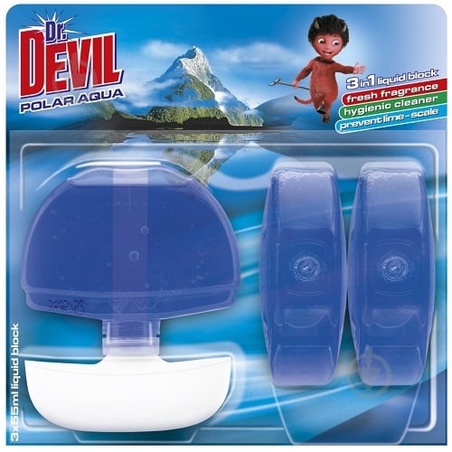Туалетний блок Dr.Devil Полярна вода 3x55 мл - фото 1