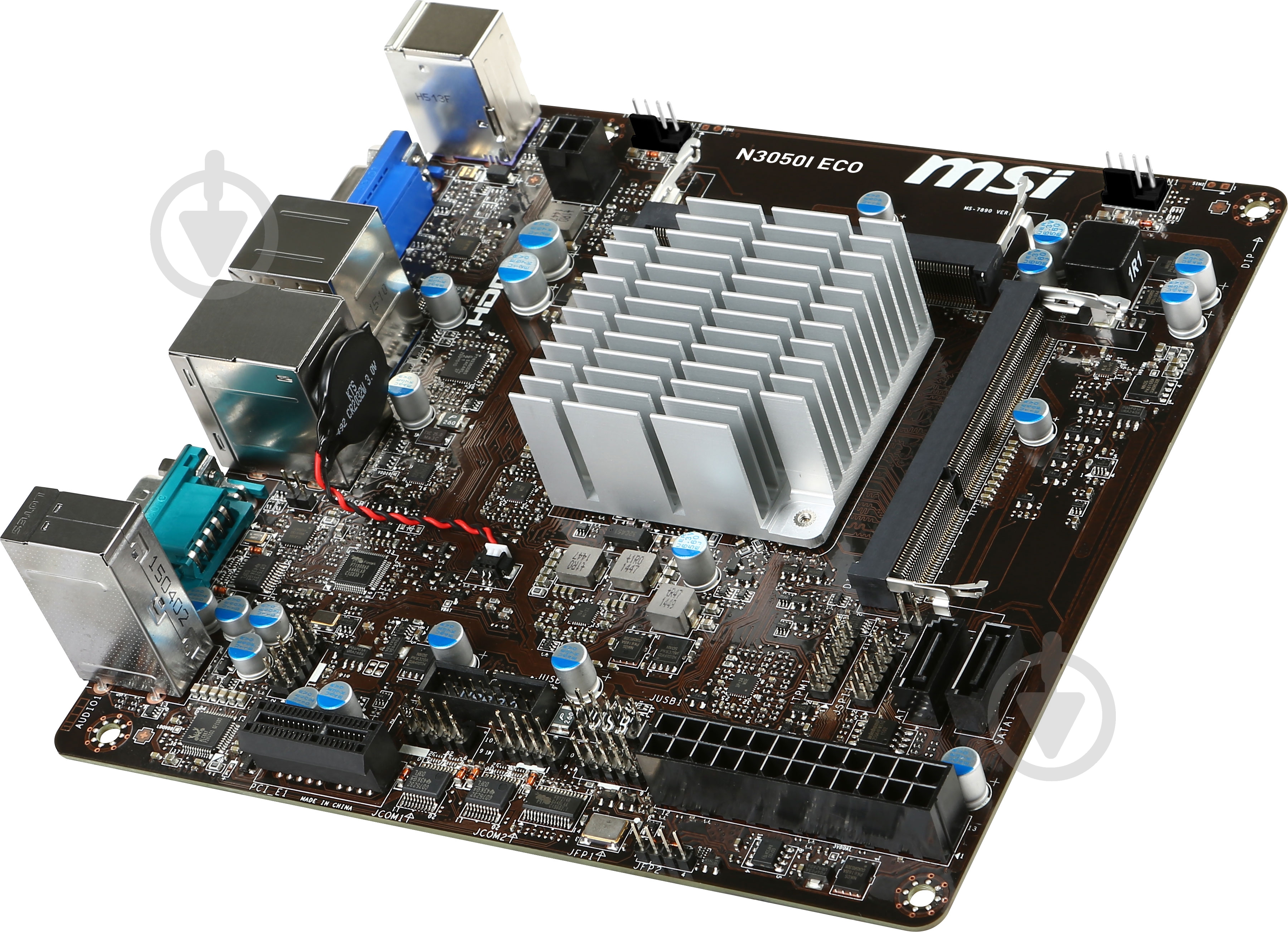 Материнская плата MSI N3050I ECO (Integrated CPU, SoC, mini ITX) - фото 3 Материнская плата MSI N3050I ECO (Integrated CPU, SoC, mini ITX) - фото 3