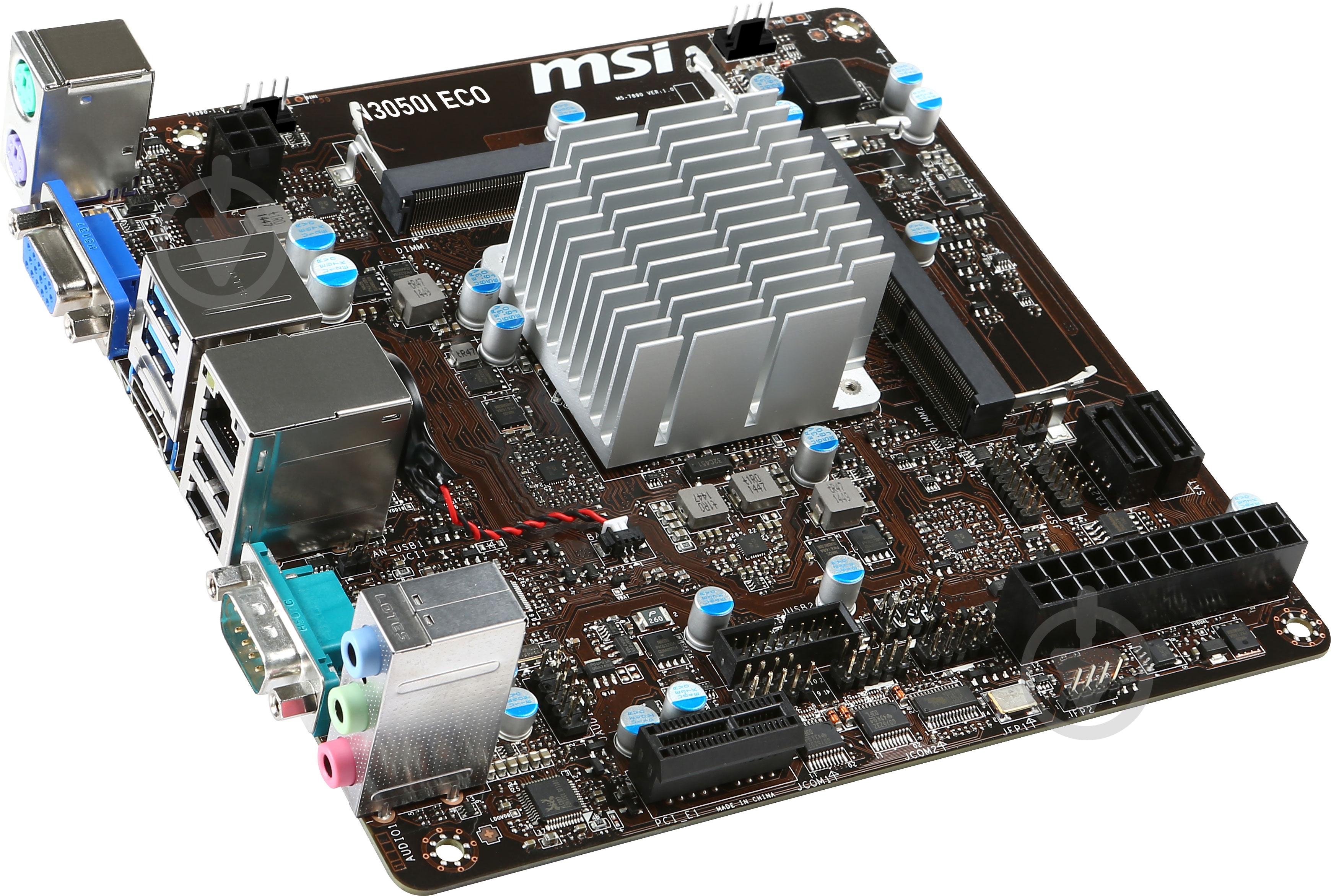 Материнская плата MSI N3050I ECO (Integrated CPU, SoC, mini ITX) - фото 2 Материнская плата MSI N3050I ECO (Integrated CPU, SoC, mini ITX) - фото 2