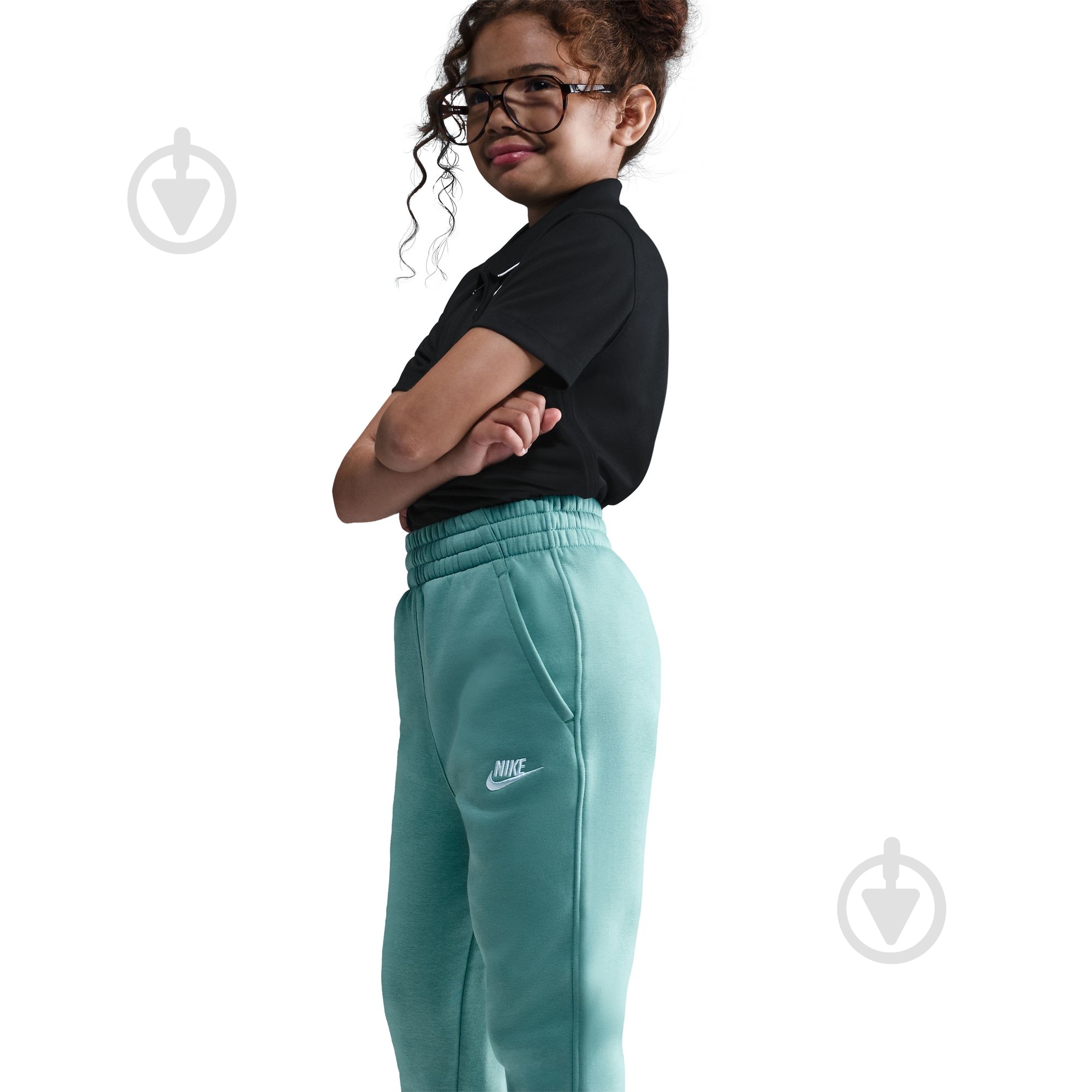 Брюки Nike G NSW CLUB FLC HR FTD PNT LBR FD2921-017 р. L зеленый - фото 4