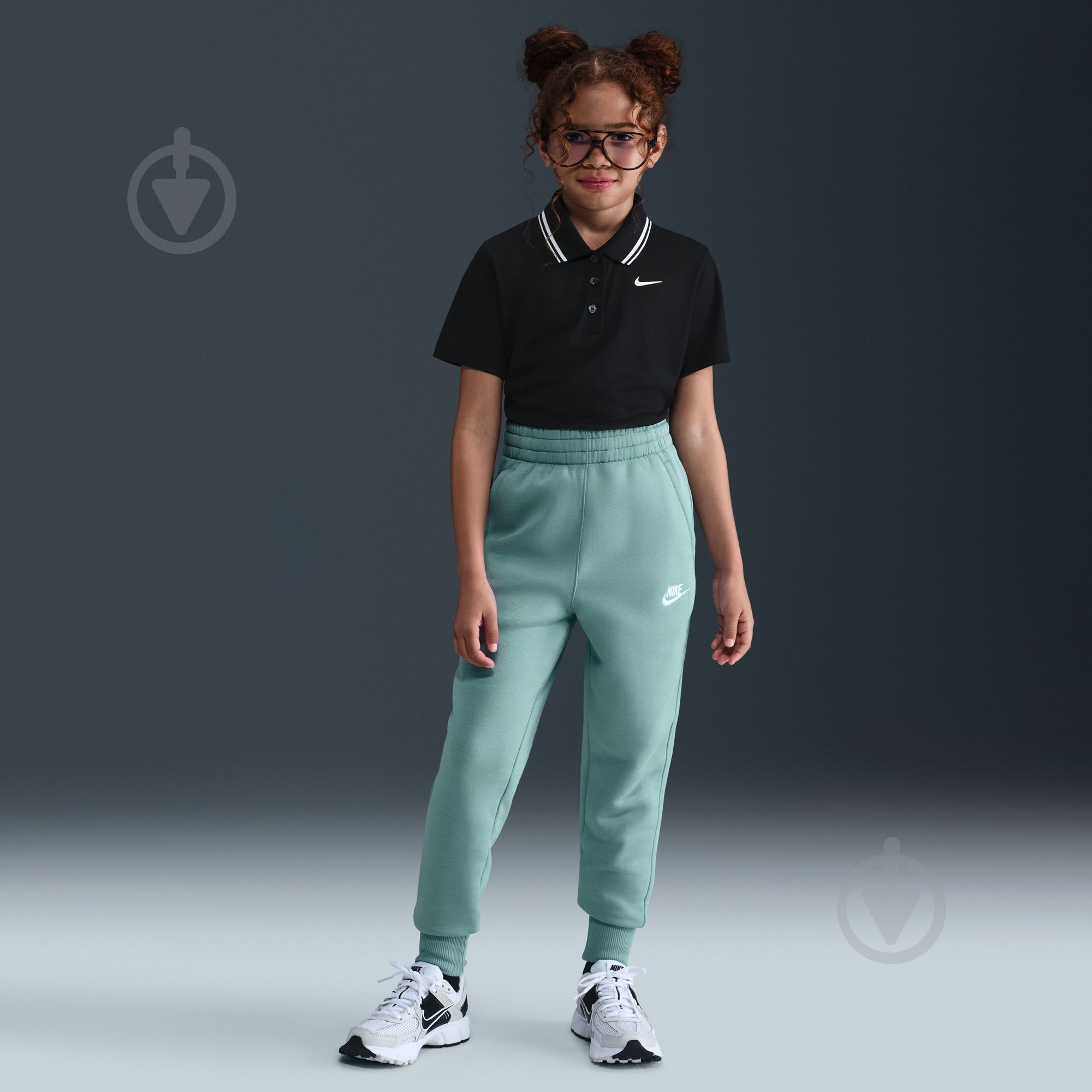 Брюки Nike G NSW CLUB FLC HR FTD PNT LBR FD2921-017 р. L зеленый - фото 8