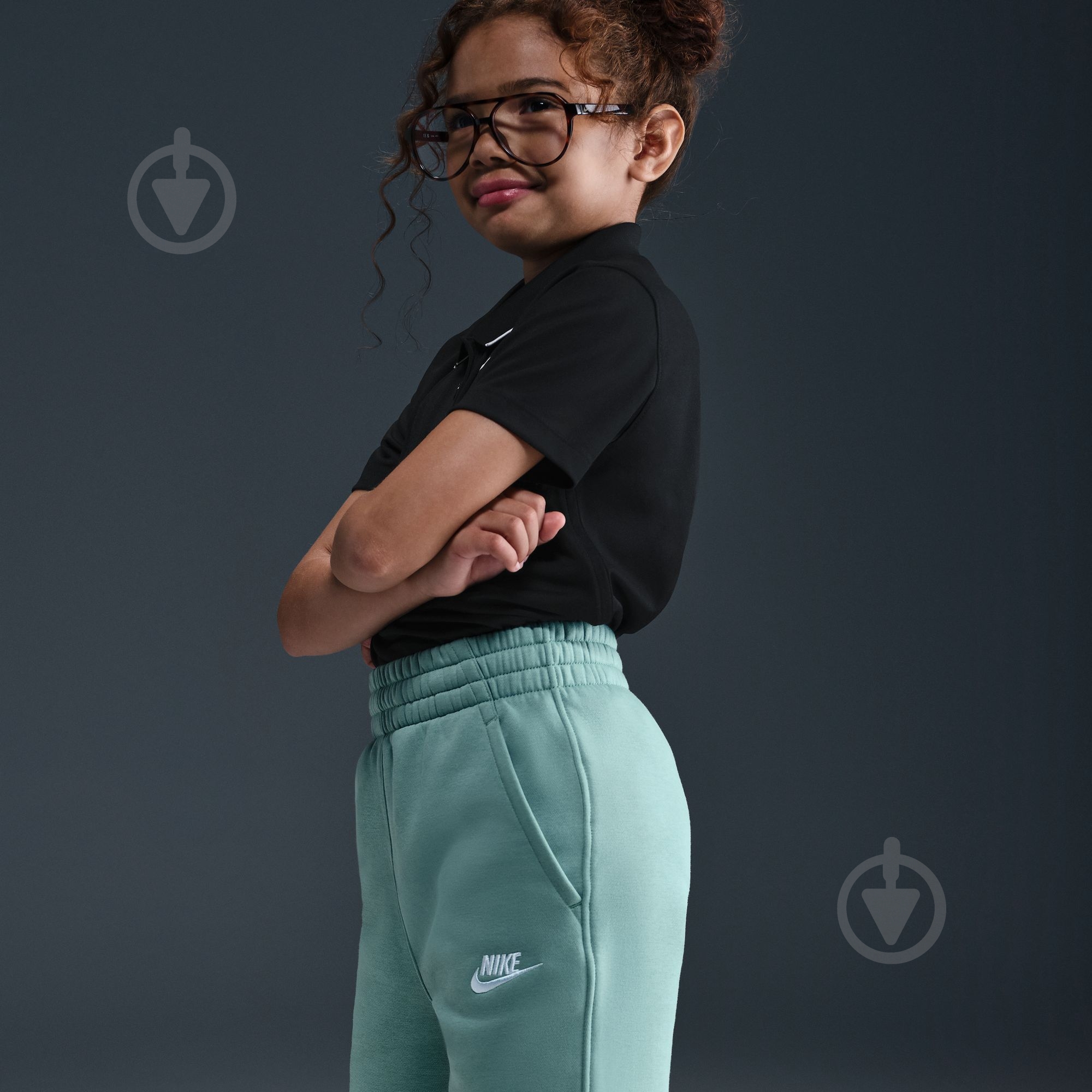 Брюки Nike G NSW CLUB FLC HR FTD PNT LBR FD2921-017 р. L зеленый - фото 9