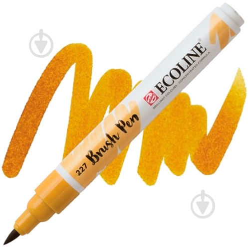 Маркер акварельный Ecoline Talens Brushpen 227 11502270 охра желтая - фото 1