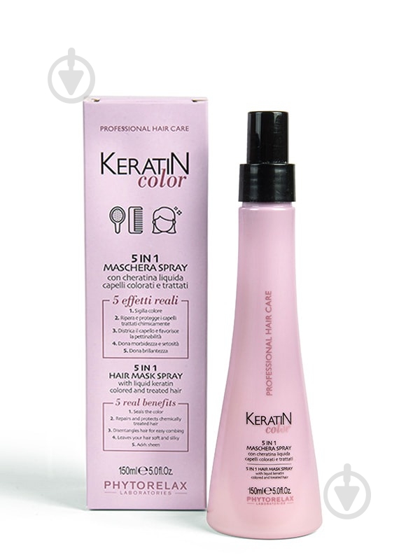 Спрей Phytorelax Keratin color для фарбованого волосся 150 мл - фото 1 Спрей Phytorelax Keratin color для фарбованого волосся 150 мл - фото 1