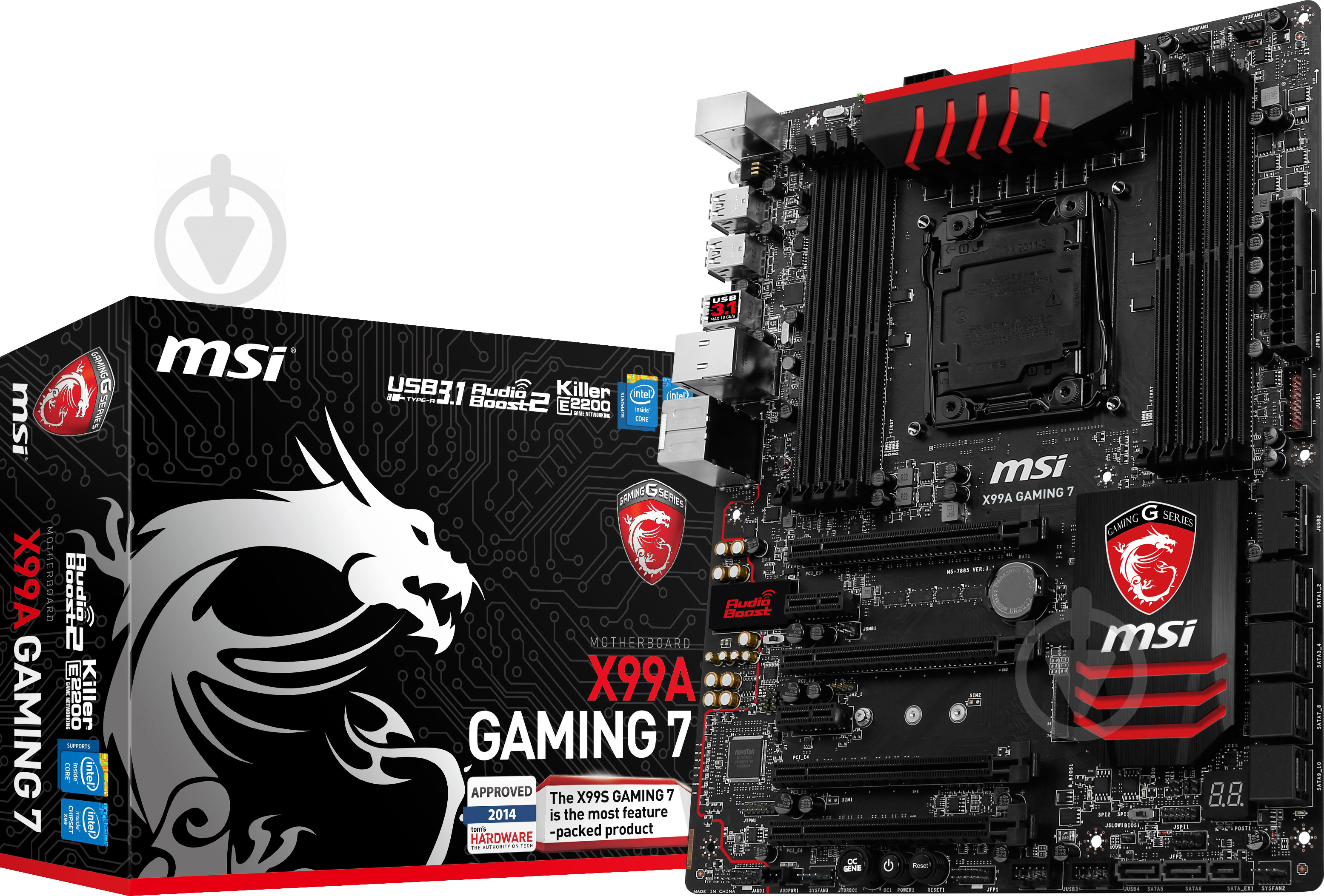 Материнська плата MSI X99A GAMING 7 (Socket 2011-3, Intel X99, ATX) - фото 3