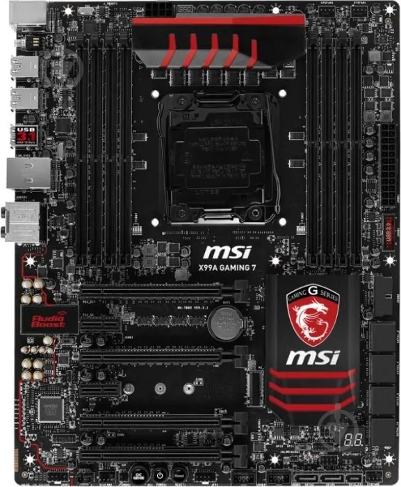 Материнська плата MSI X99A GAMING 7 (Socket 2011-3, Intel X99, ATX) - фото 1